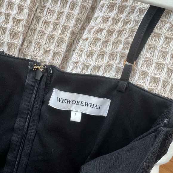 Black Lace WeWoreWhat Short Dress - Picture 3 of 5